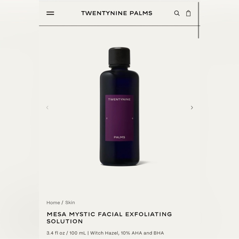 Facial Exfoliating Solution - Mesa Mystic
3.4 fl oz (100 mL) - Picture 2 of 5